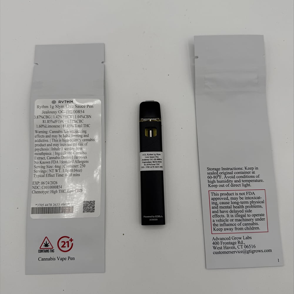 Shop RTM Jealousy OG Live Sauce Slym 81.85% H 00854 1g | Budr - Montville  (Adult Use) Dispensary Montville, CT