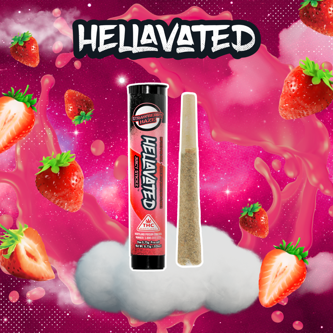 Strawberry Haze | 0.75g | Juicy Stickz | Infused Prerolls