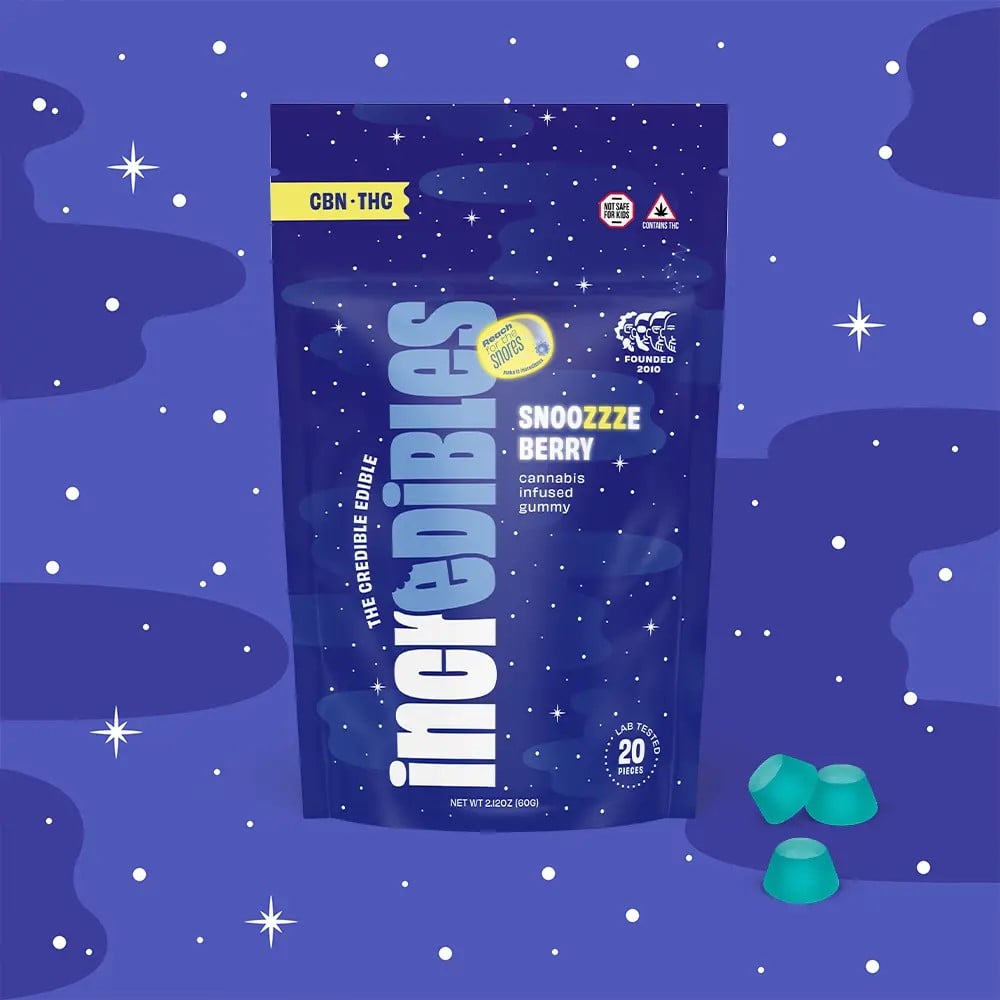 inc.edibles - Snoozzzeberry (H) Gummies (4.6mg THC 0.93mg CBN 20pk) C0010000900