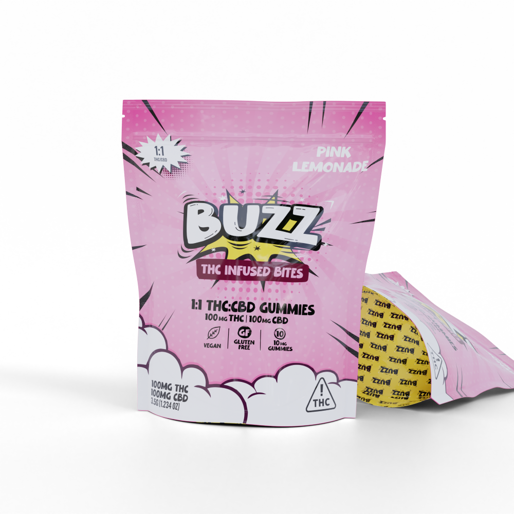 1:1 Pink Lemonade [10pk] (100mg CBD/100mg THC)