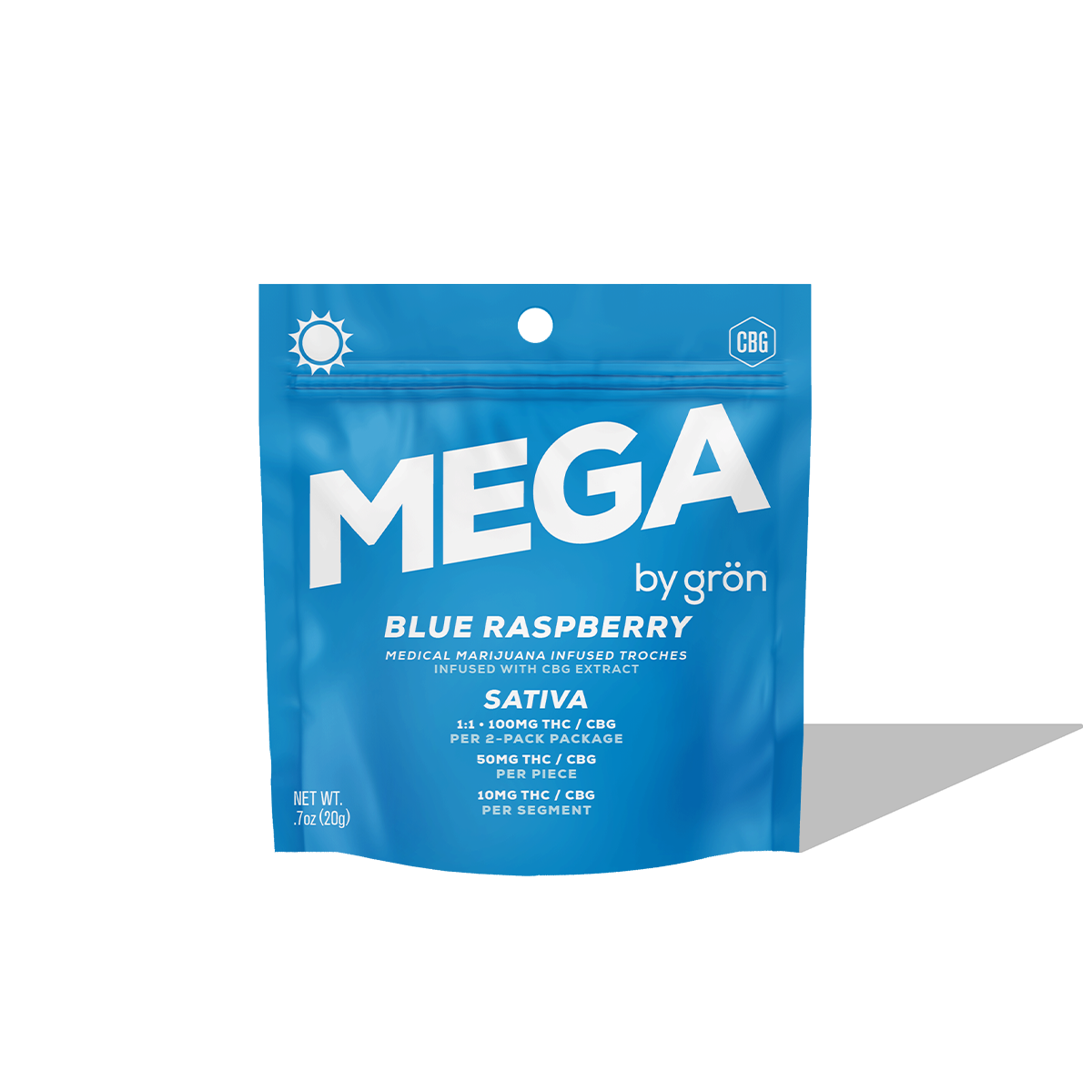 Shop 1:1 Blue Raspberry [2pk] (100mg THC/100mg CBG) | BEYOND