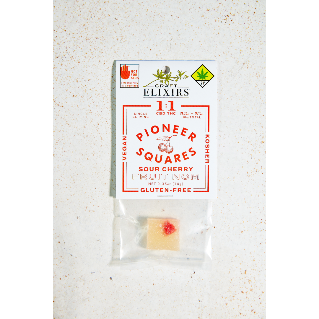 1:1 Gummies Sour Cherry [Single] (5mg CBD/5mg THC)