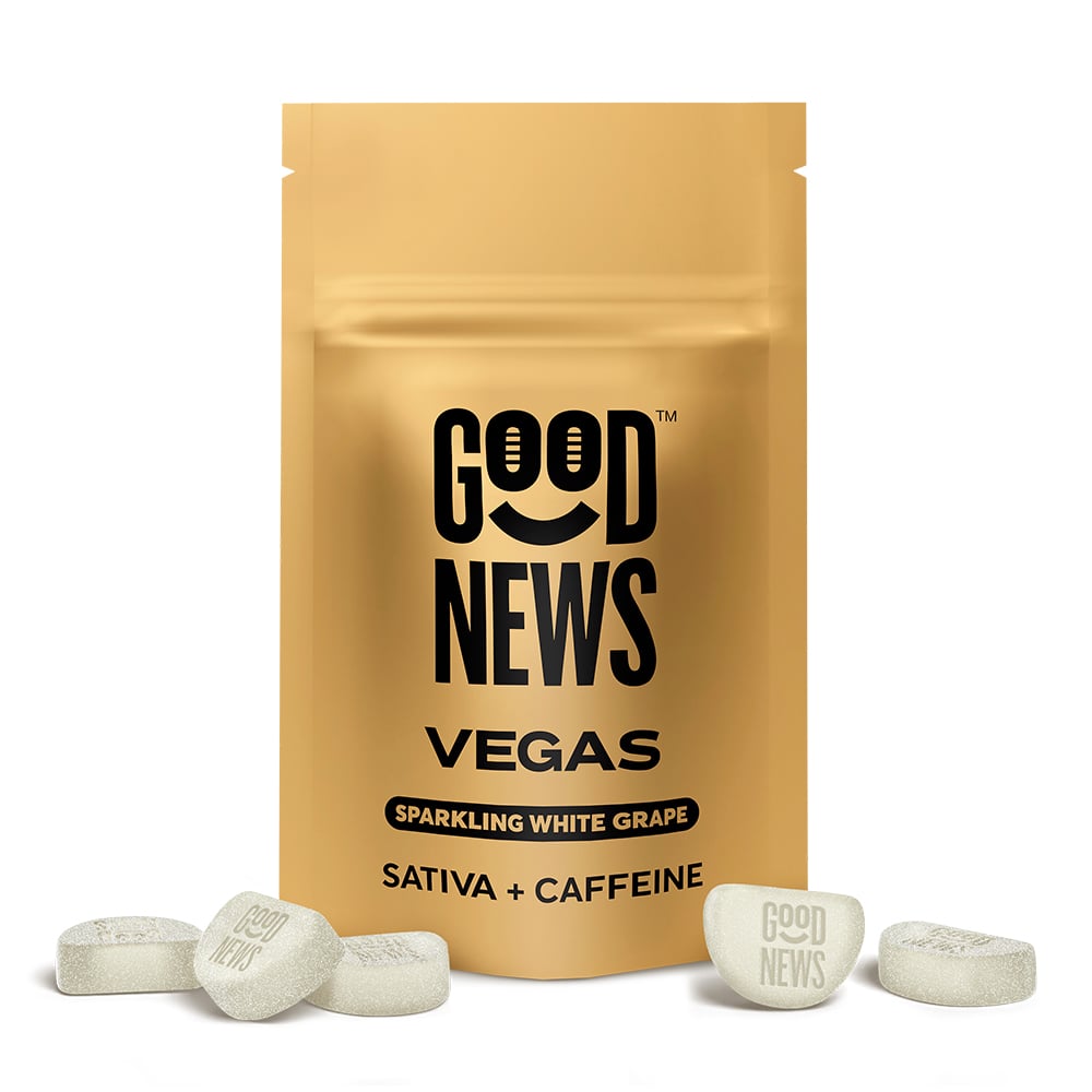 VEGAS: Sparkling White Grape + Caffeine [10pk] (100mg)