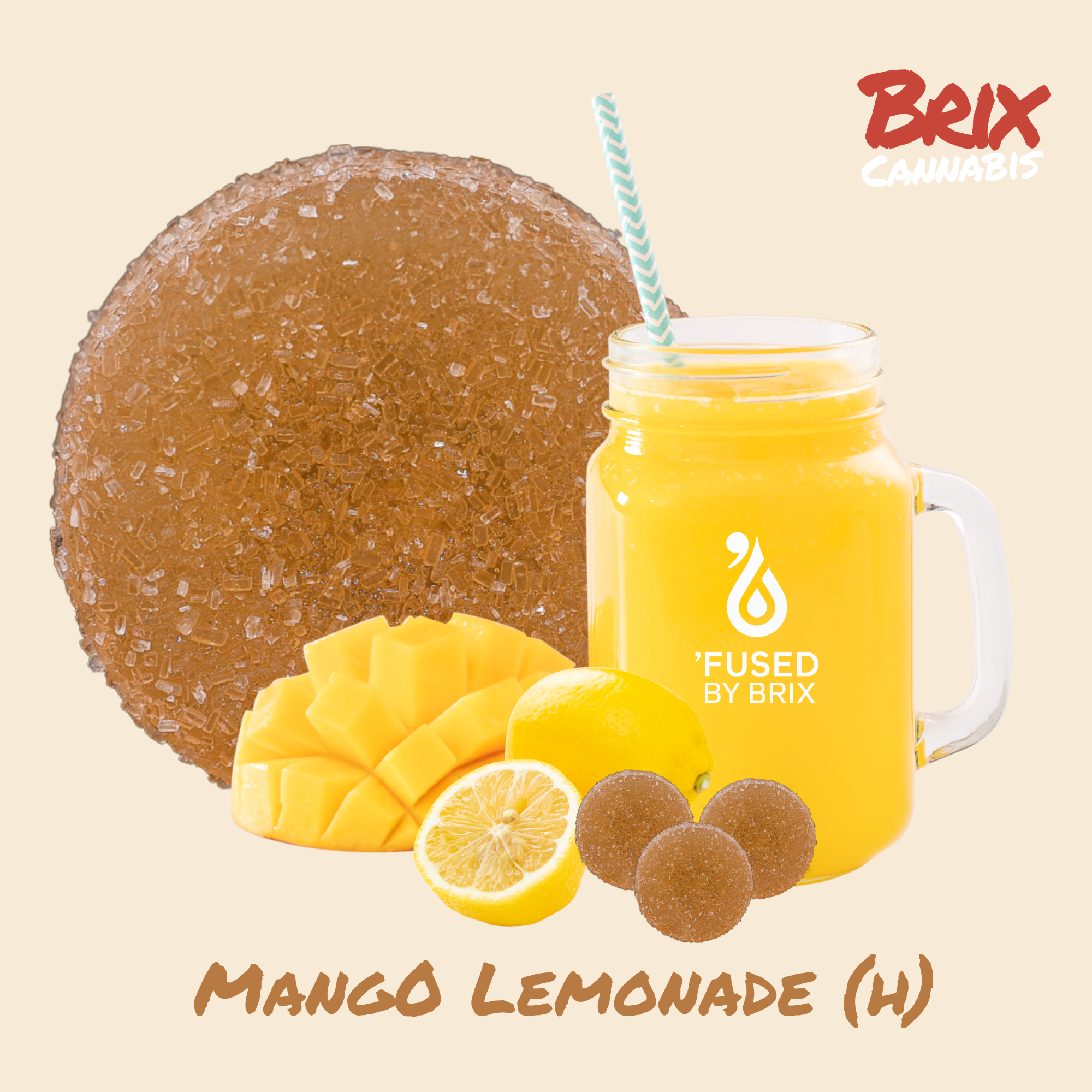 BRIX Cannabis - Mango Lemonade (H) Gummies (4.27mg 20pk) C0101000428