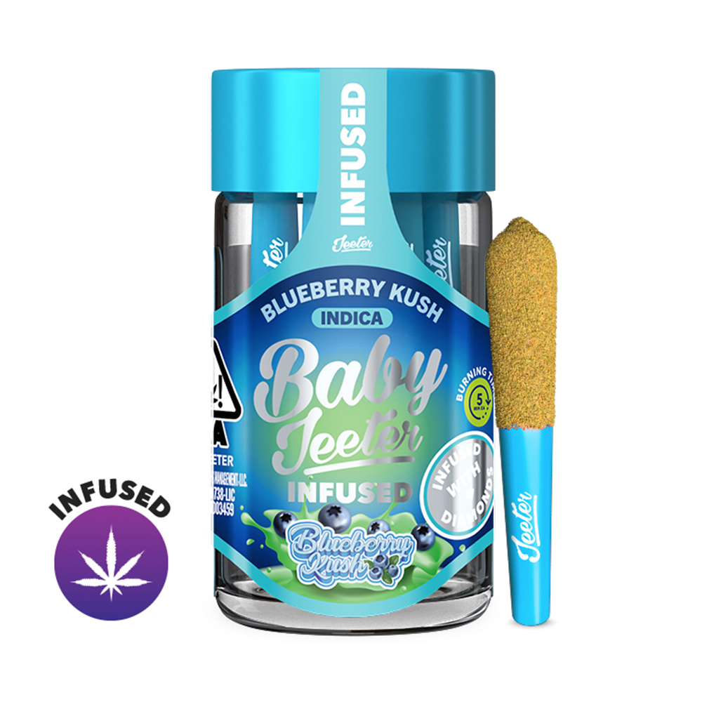 Jeeter - Blueberry Kush (I) Infused Baby Jeeter 0.5g 5pk (2.5g)