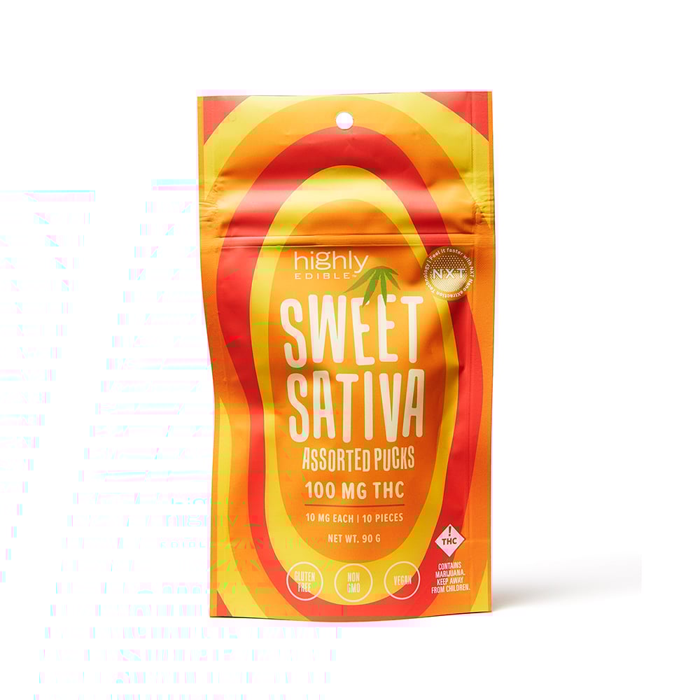 Assorted Sweet Sativa Pucks [10pk] (100mg)