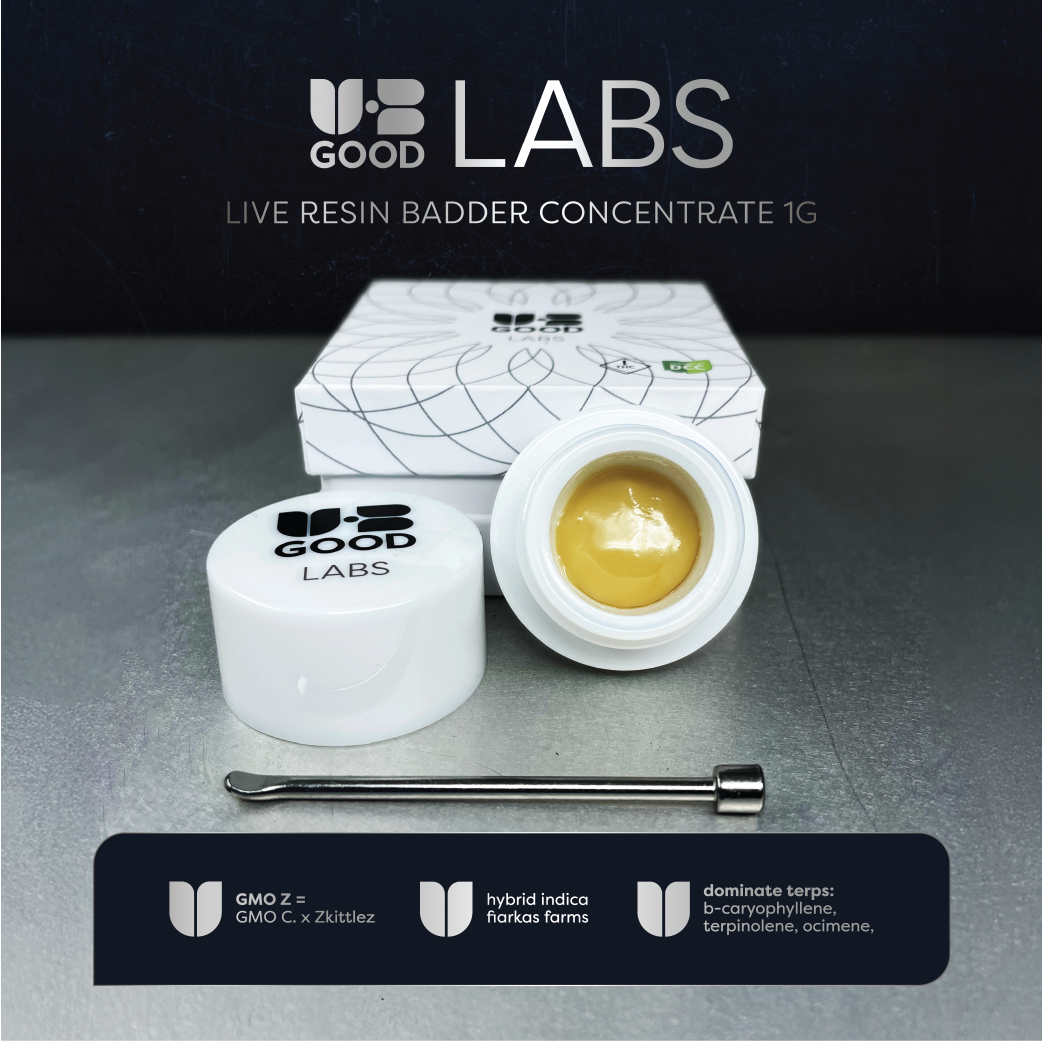 UB GOOD LABS - GMO Z - LIVE RESIN BADDER - [1G] - INDICA