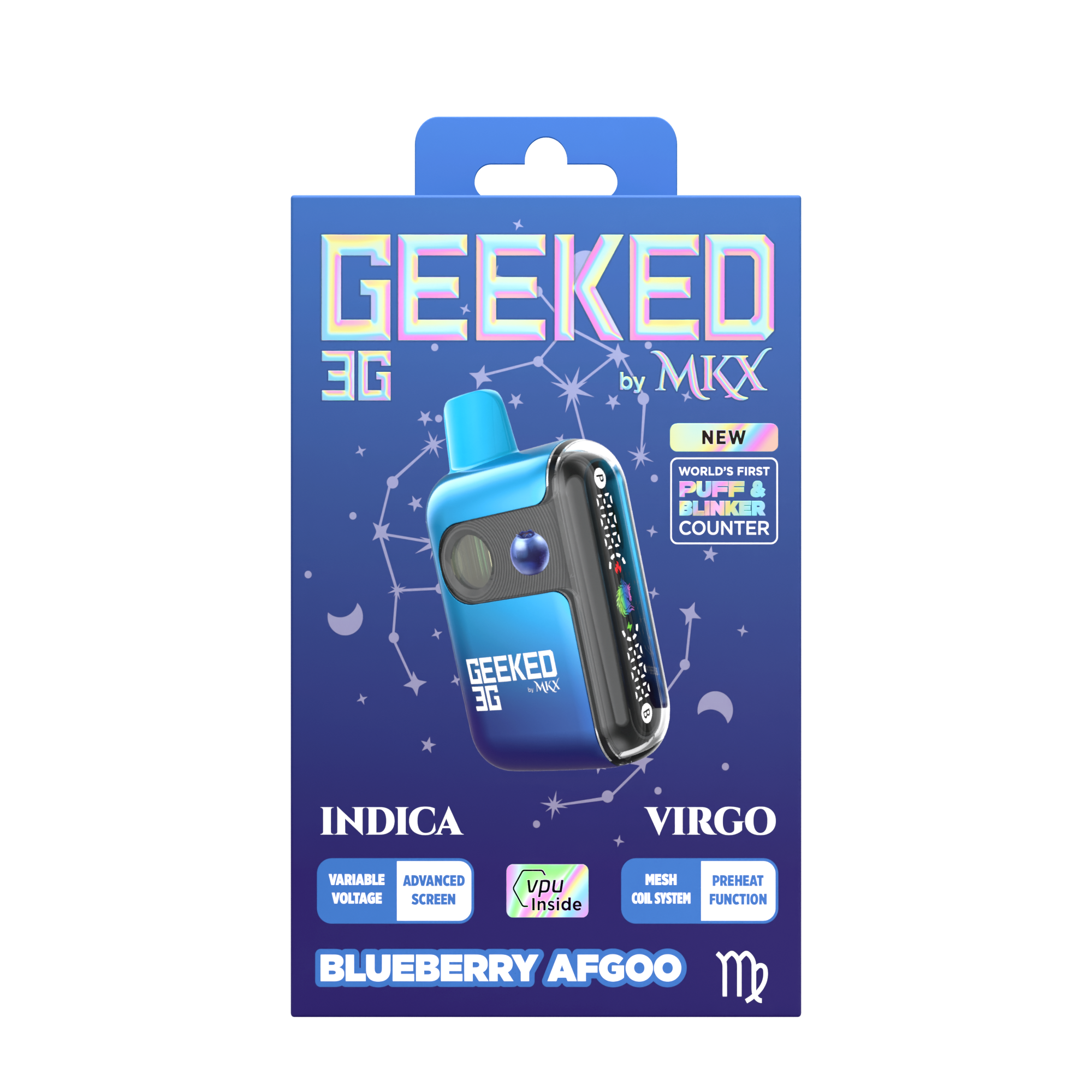 Shop Geeked 3G Disposable by MKX | Blueberry Afgoo | Prosper