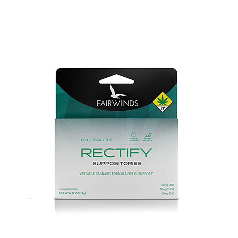 Rectify Suppositories [6pk] (30mg CBD/30mg THCa/60mg THC)