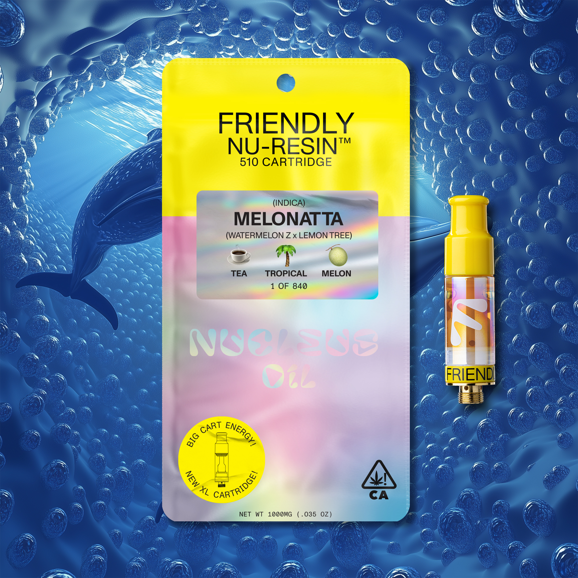 ののの Melonatta | Friendly Brand | Cured Nucleus Resin Cartridge