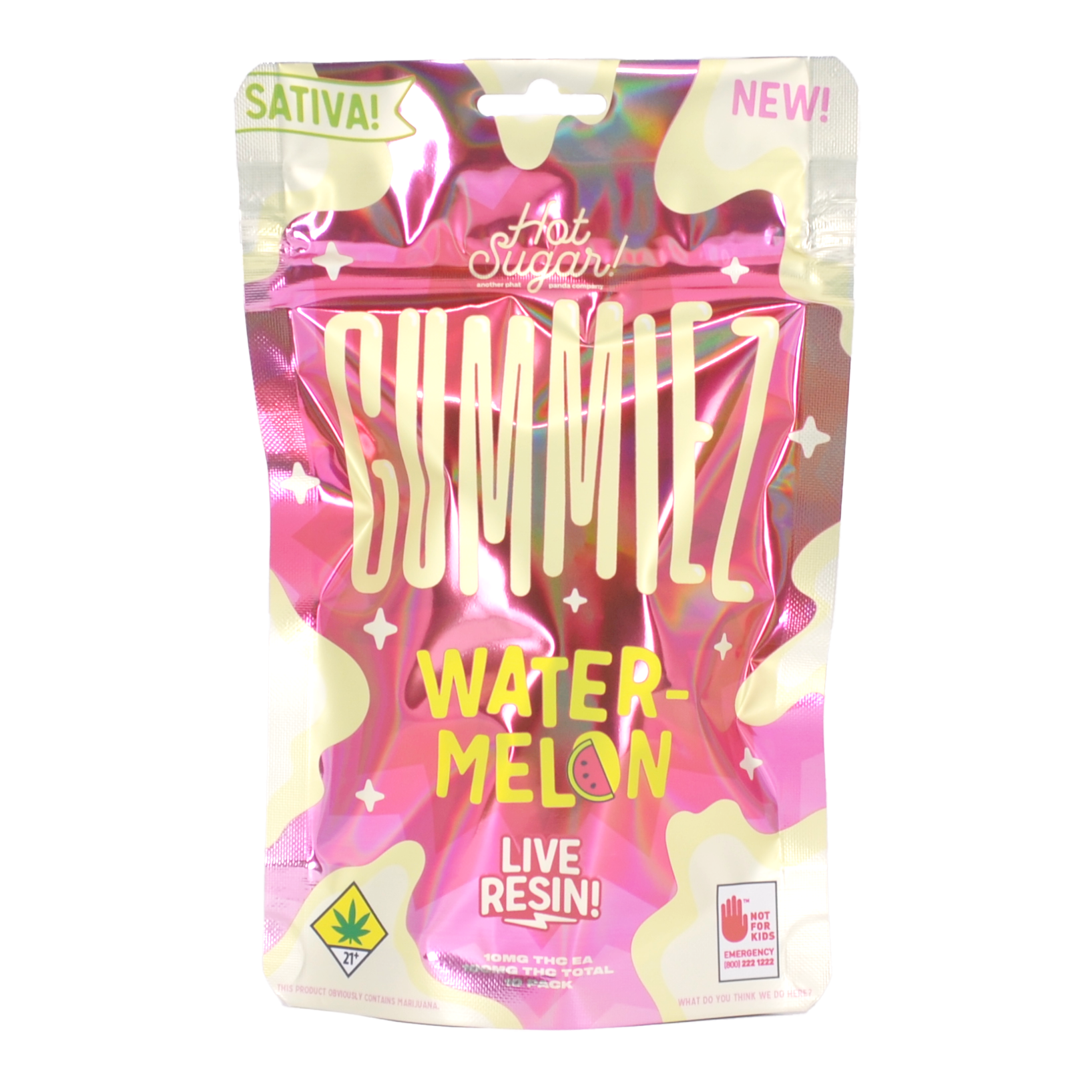 Watermelon Fruit Drops 100mg 10-pack