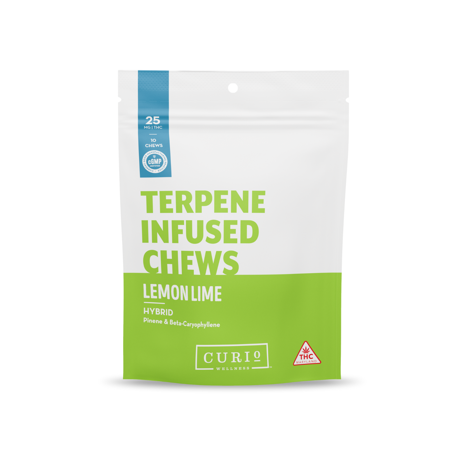 Terpene Infused Chews-Lemon Lime | 250mg | 10pk