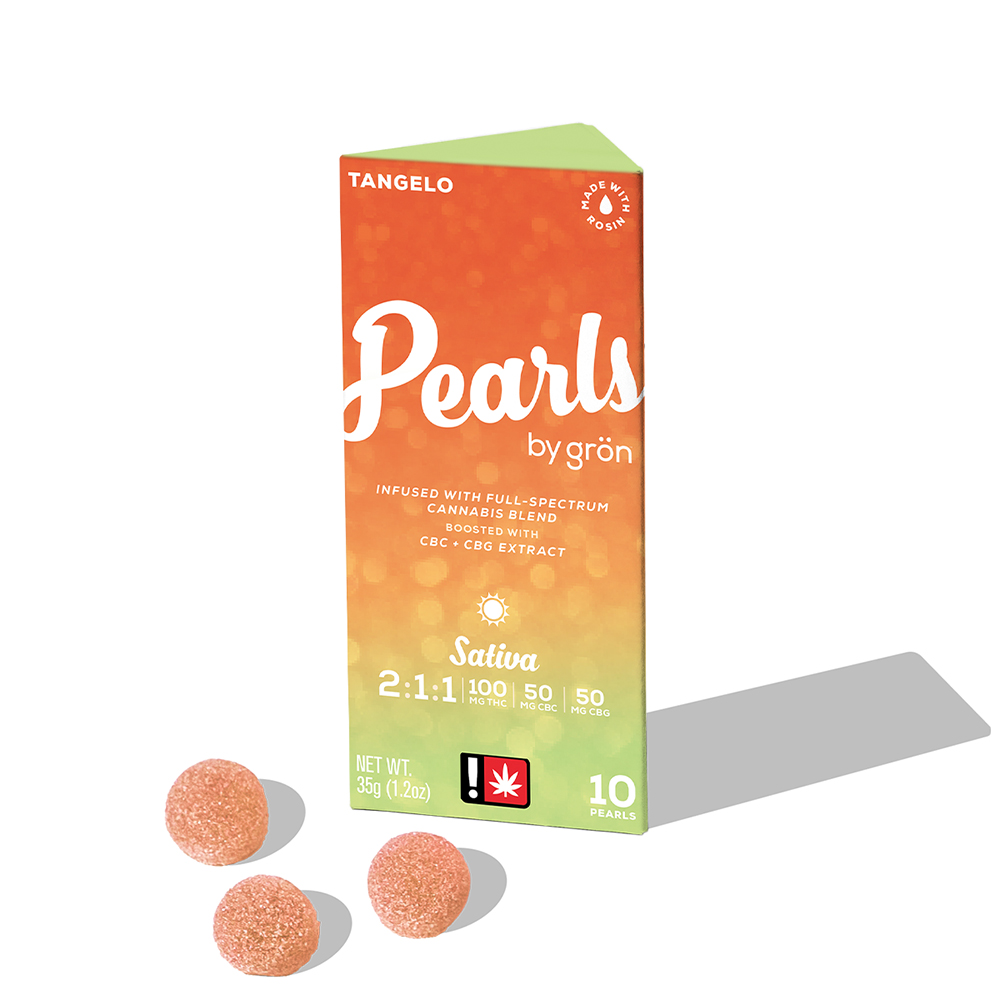 2:1:1 Tangelo Pearls - Sativa (100mg THC/50mg CBC/50mg CBG)