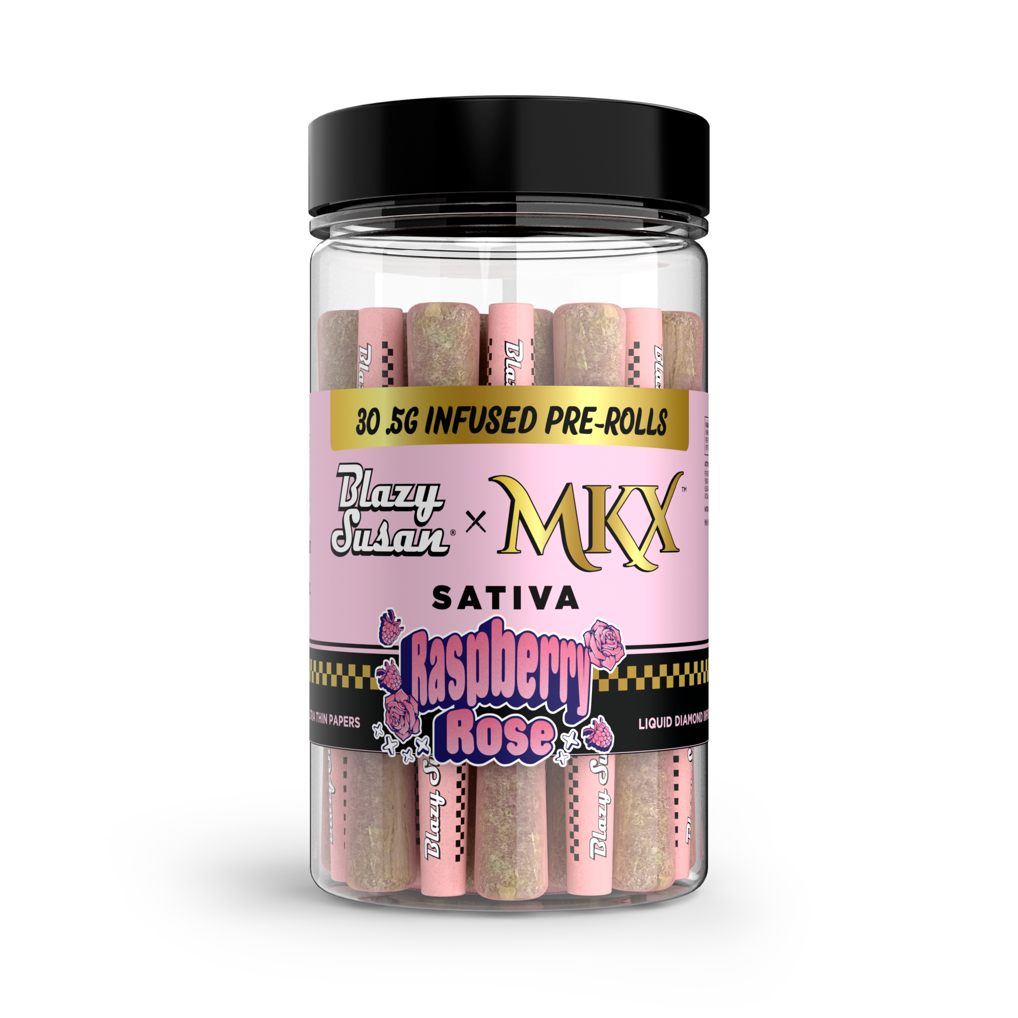 Shop Blazy Susan x MKX | .5g Infused 30-Pack Pre-Rolls | Raspberry