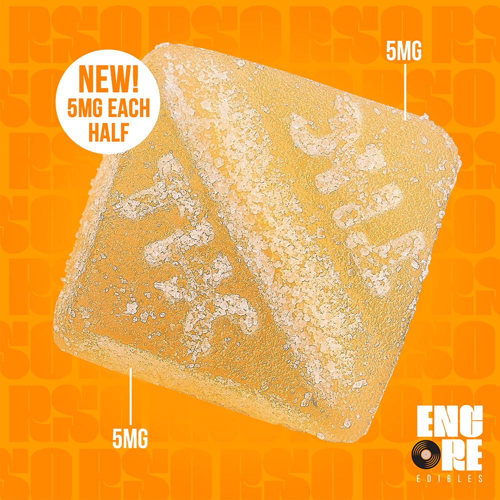 Encore Sour Mandarin RSO Gummies T95.4mg C106.6mg I 26744