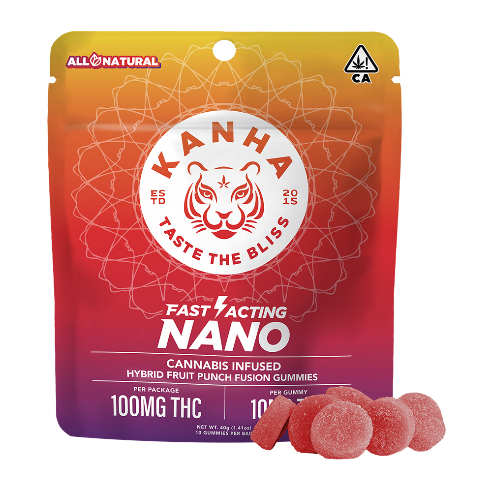 KANHA | NANO | Fruit Punch Fusion | Hybrid | 100mg THC | 10-pack