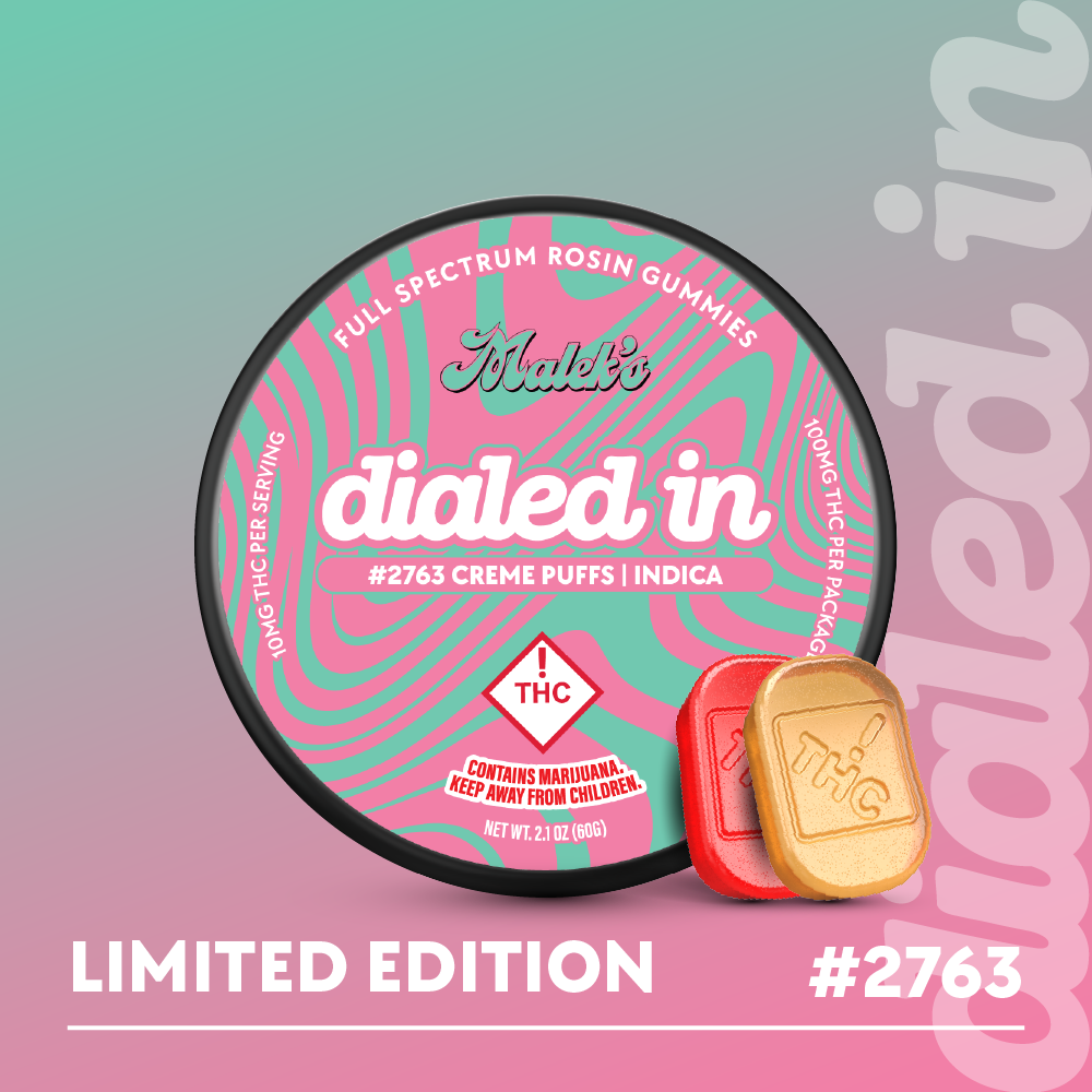 100mg - Creme Puffs #2763 - Rosin Gummies (10pk)