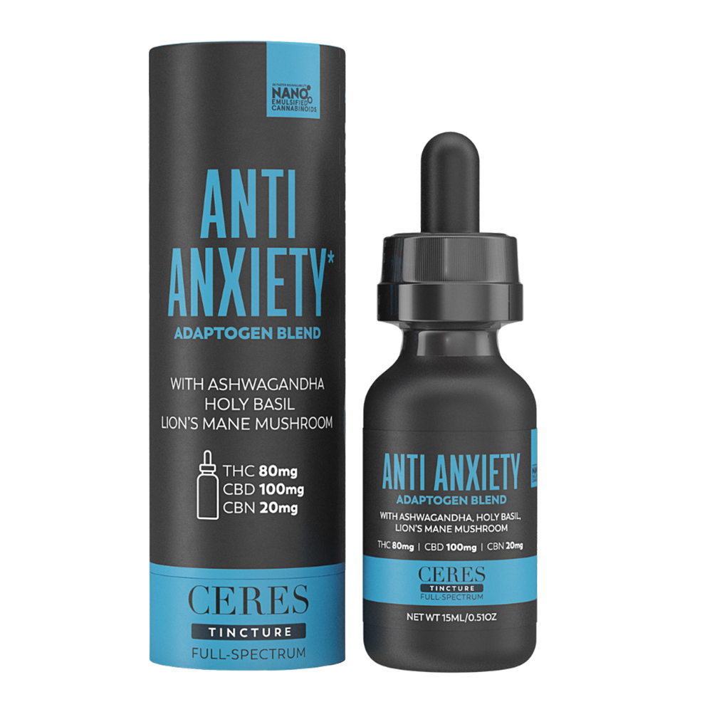 Shop Anti Anxiety [15ml] (80mg THC/100mg CBD/20mg CBN) | Green