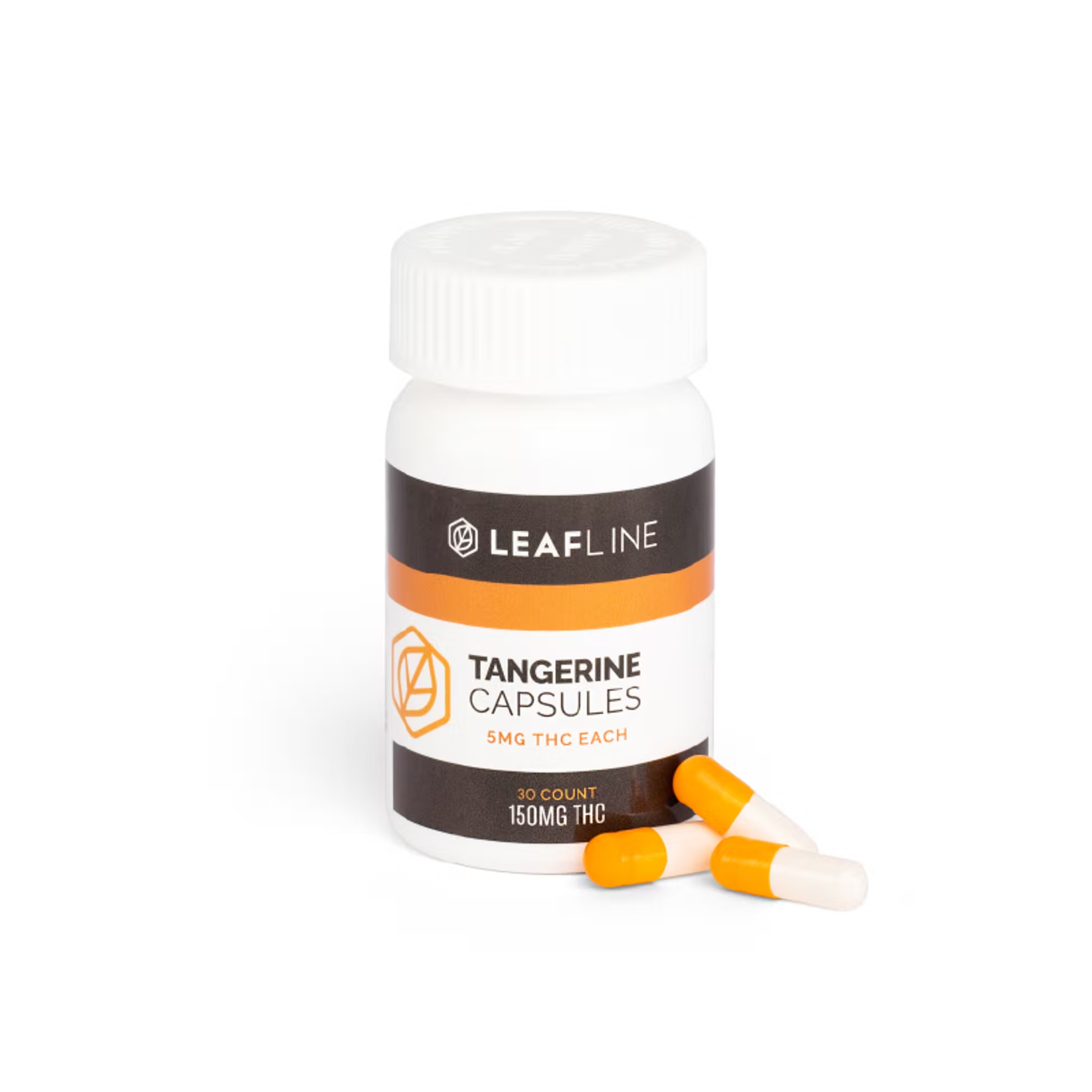 Tangerine [30ct] (150mg THC) Leafline Labs Capsules Jane