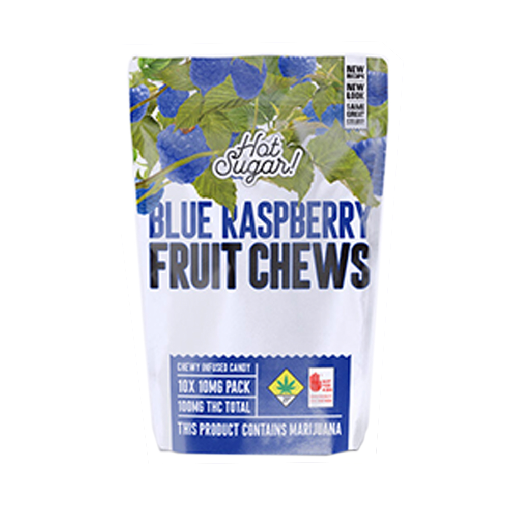 Blue Raspberry Fruit Drops 100mg 10-pack