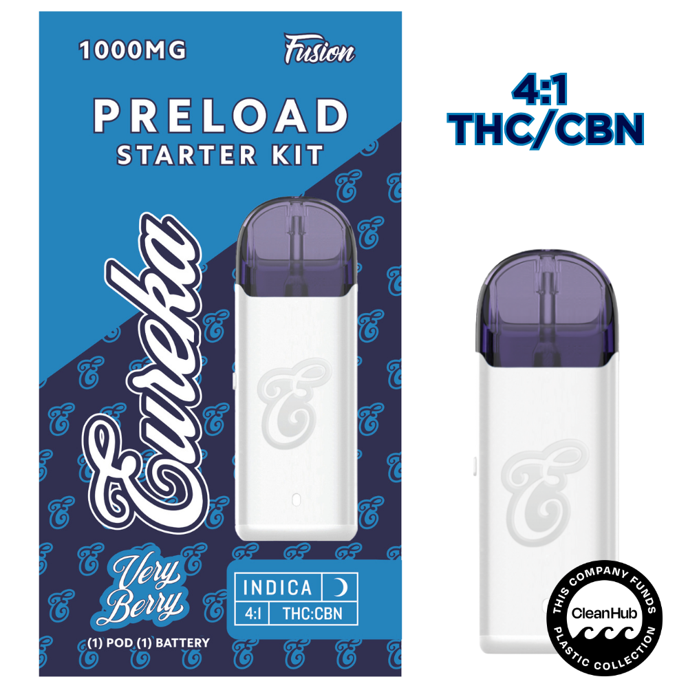 PRELOAD Starter Kit - 1g FUSION - Very Berry (4:1 THC/CBN)