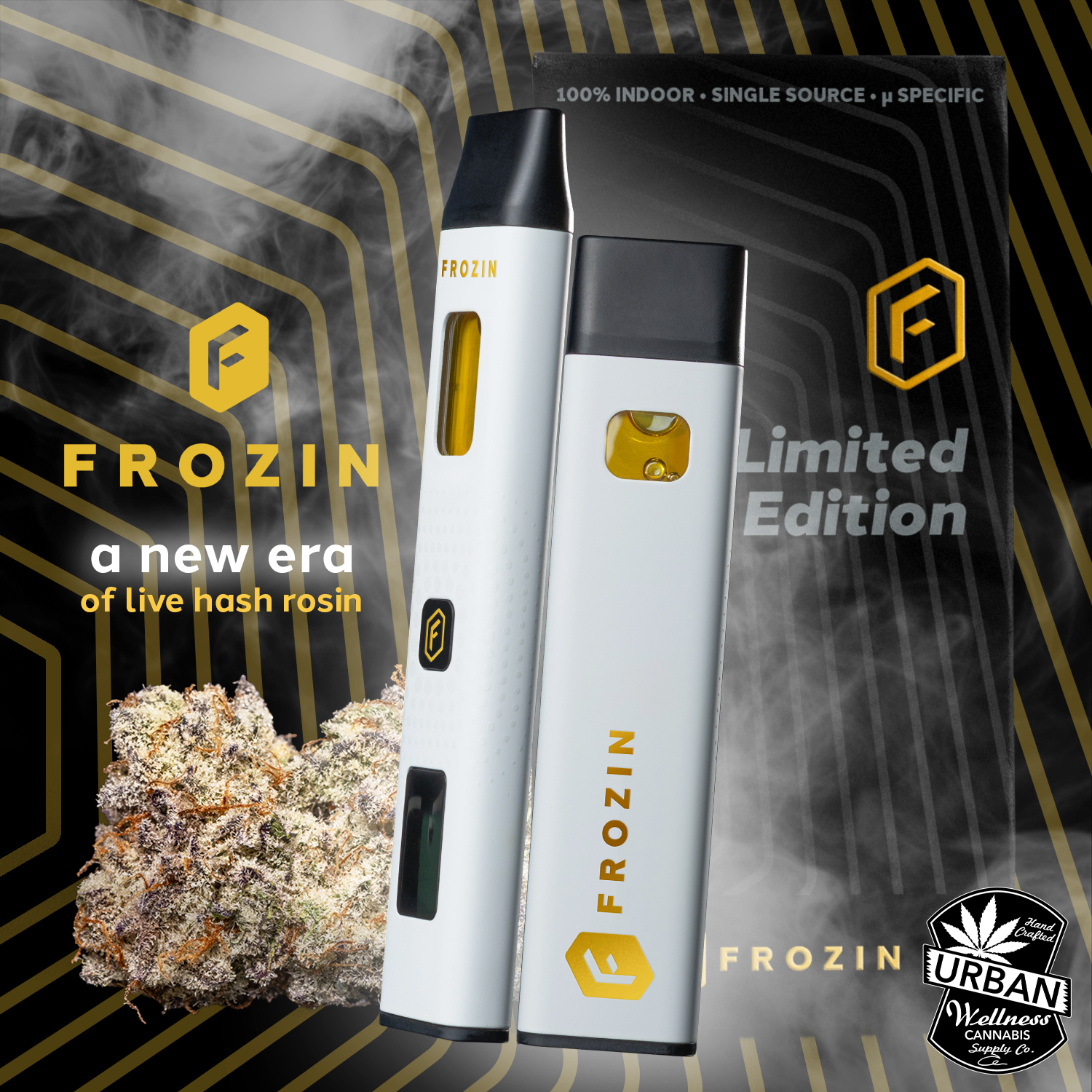 Hashio's [1000mg] - Live Rosin AIO Cart