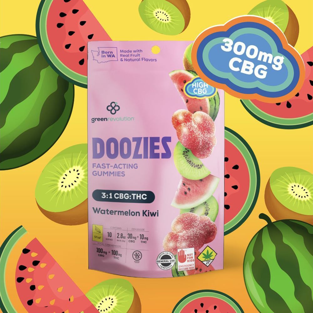 3:1 Watermelon Kiwi [10pk] (300mg CBG/100mg THC)