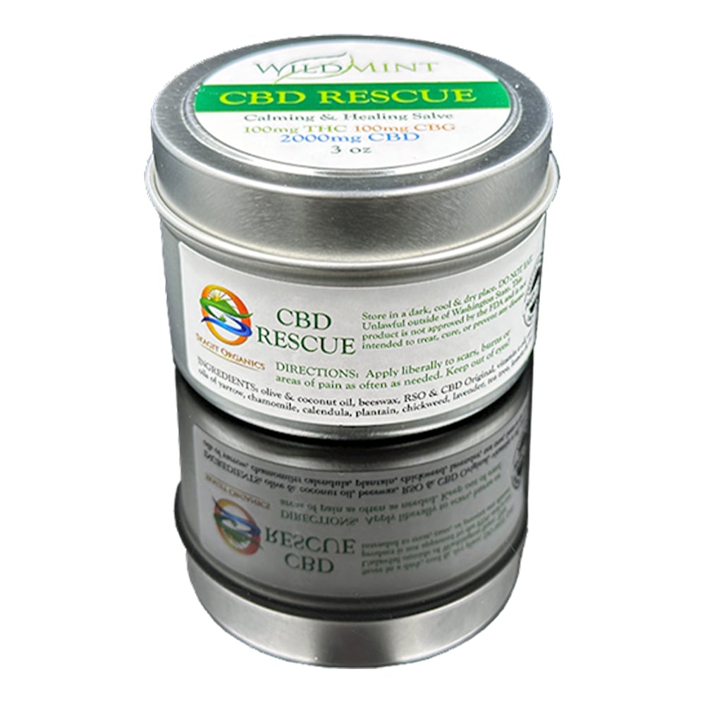 Wild Mint - CBD Rescue [3oz] (2000mg CBD/100mg THC/100mg CBG)