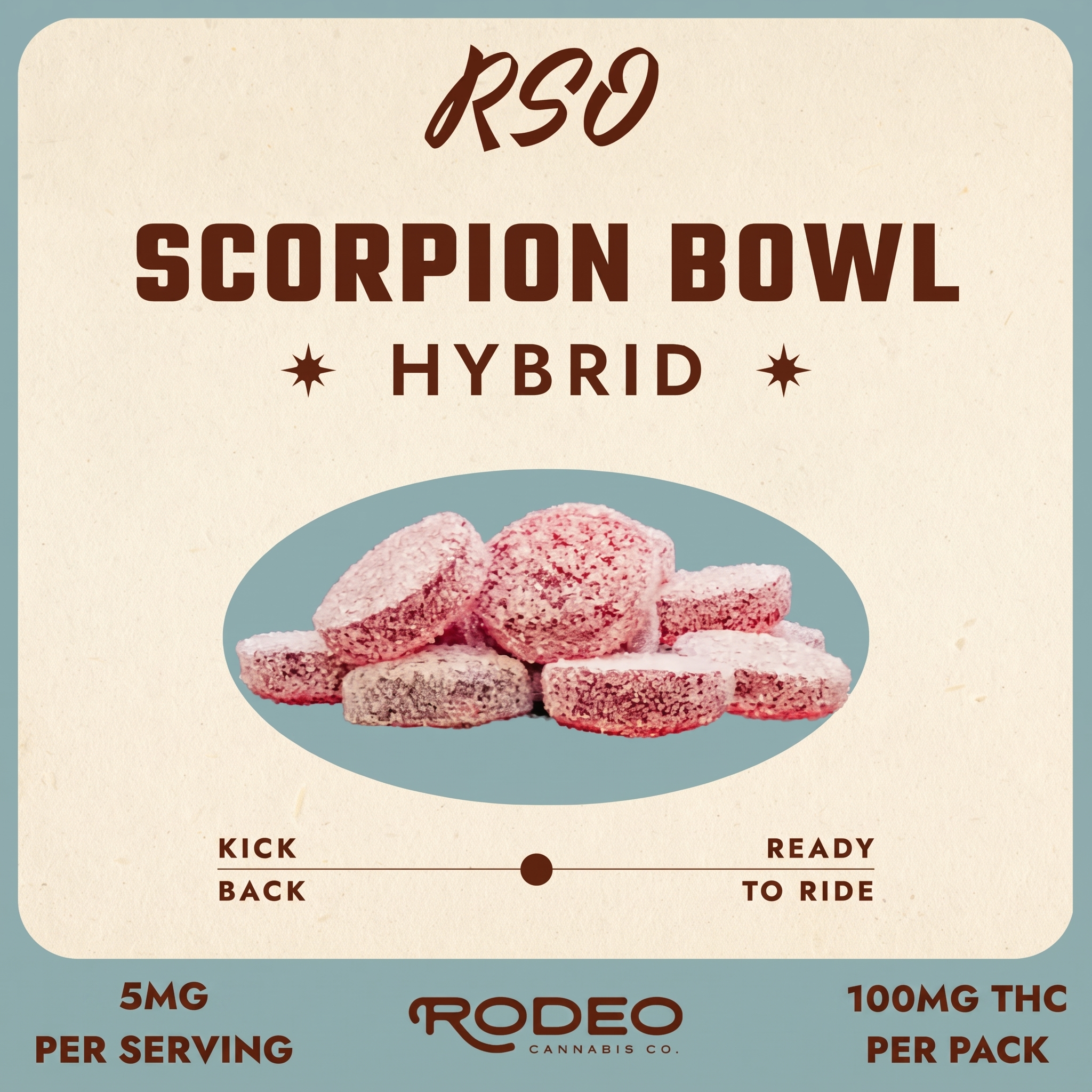 Rodeo Cannabis - Scorpion Bowl (H) RSO Gummies (5mg 20pk) C0070000473
