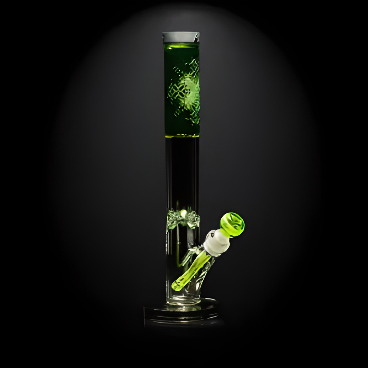 16" X-Emergence Straight Tube  - Slime