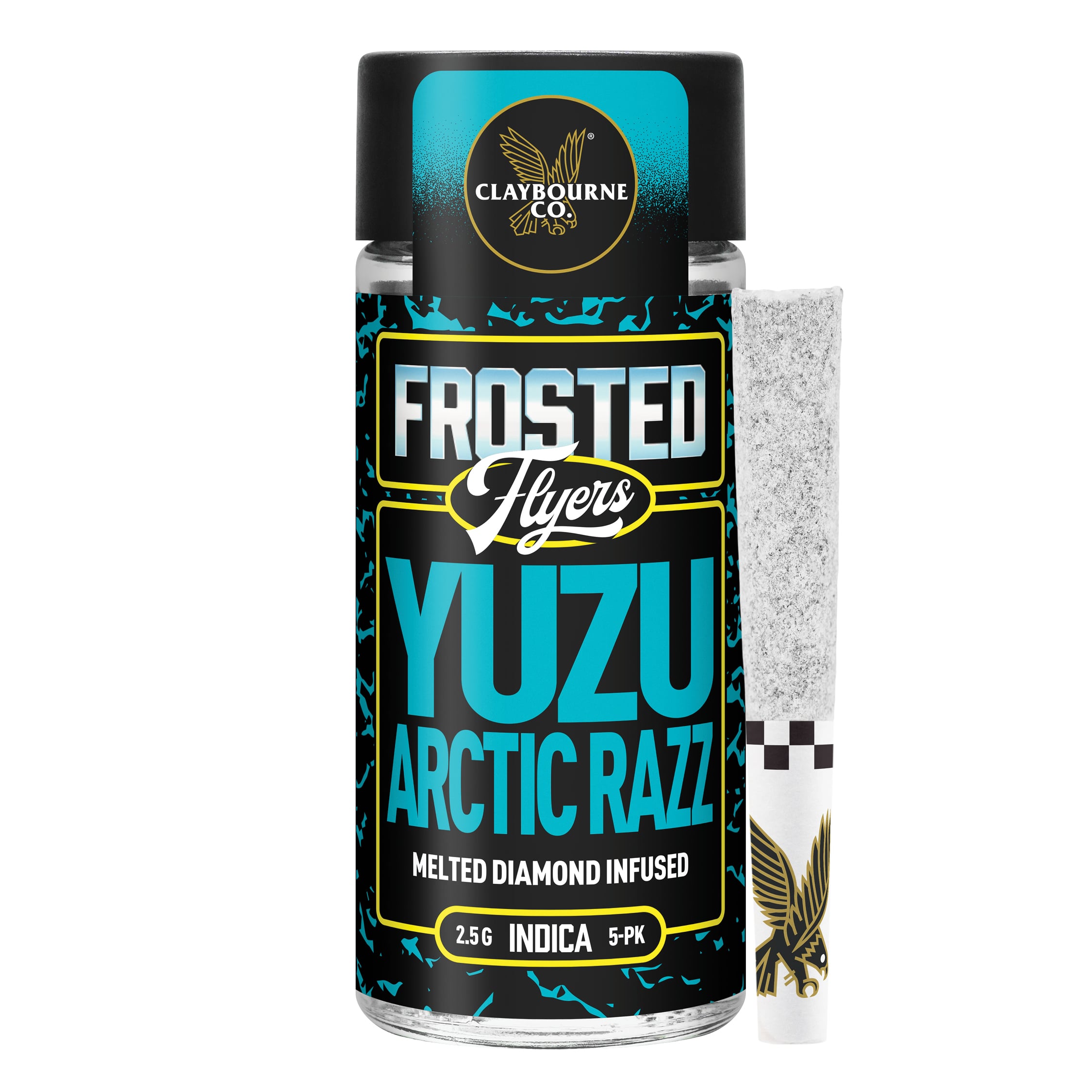 Yuzu Arctic Razz (2.5g) - Diamond Frosted Flyers Pre-Rolls