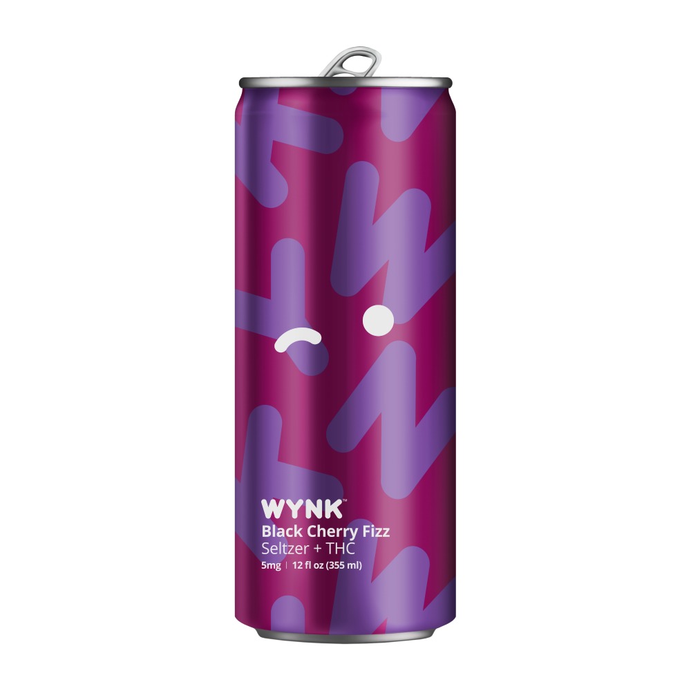 WYNK Black Cherry Fizz Hemp-Derived Beverage (3mg THC / 3mg CBD) 12oz