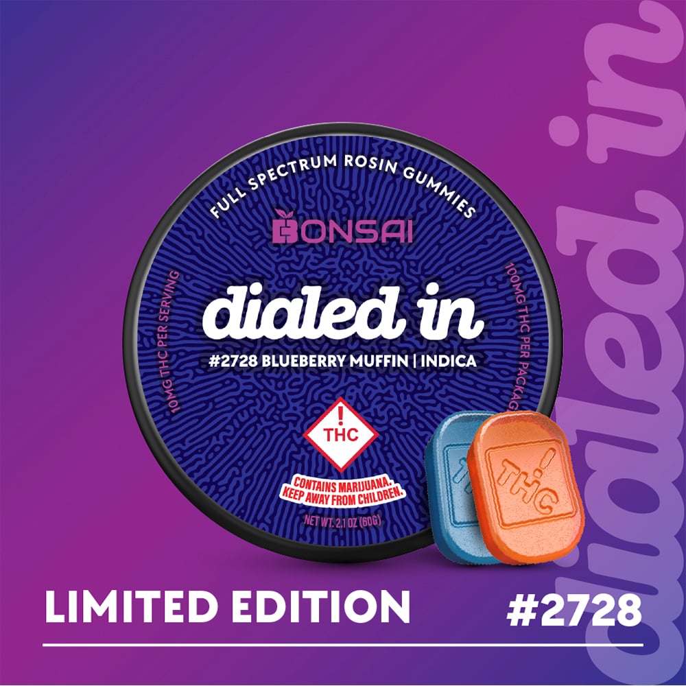 100mg - Blueberry Muffin #2728 - Rosin Gummies