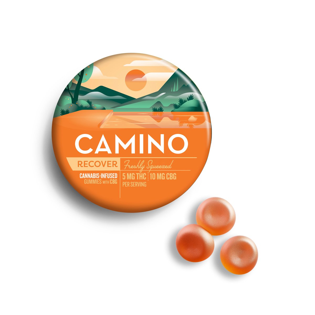 Camino - Freshly Squeezed (H) Gummies (4.51mg THC 9.87mg CBG 20pk) C0060000197 Camino - Freshly Squeezed (H) Gummies (4.51mg THC 9.87mg CBG 20pk) C0060000197