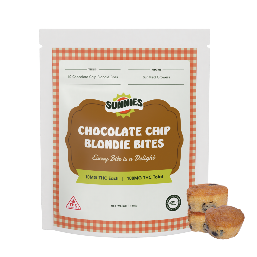 Chocolate Chip Blondie Bites [10pk] (100mg)