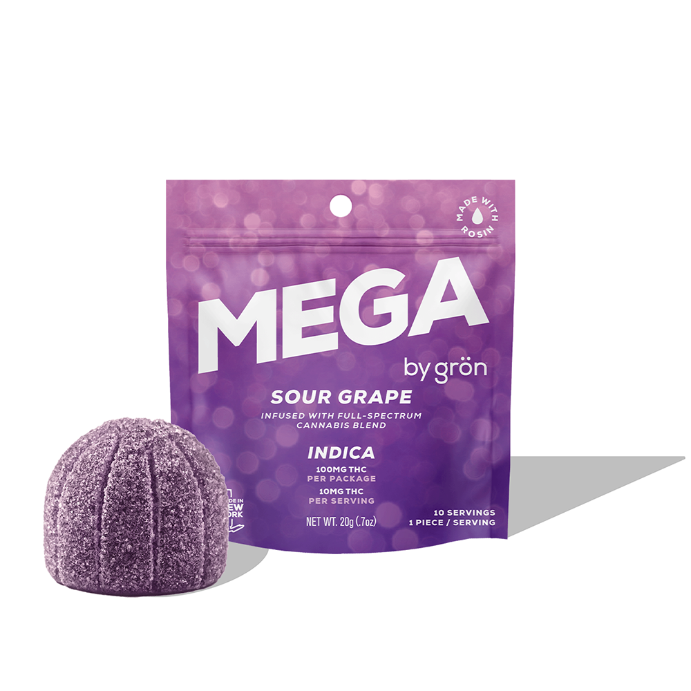 THC Sour Grape Mega Pearl [1pk] (100mg)