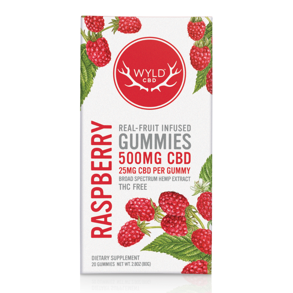 500mg Raspberry CBD Gummies | 20-pack 500mg Raspberry CBD Gummies | 20-pack
