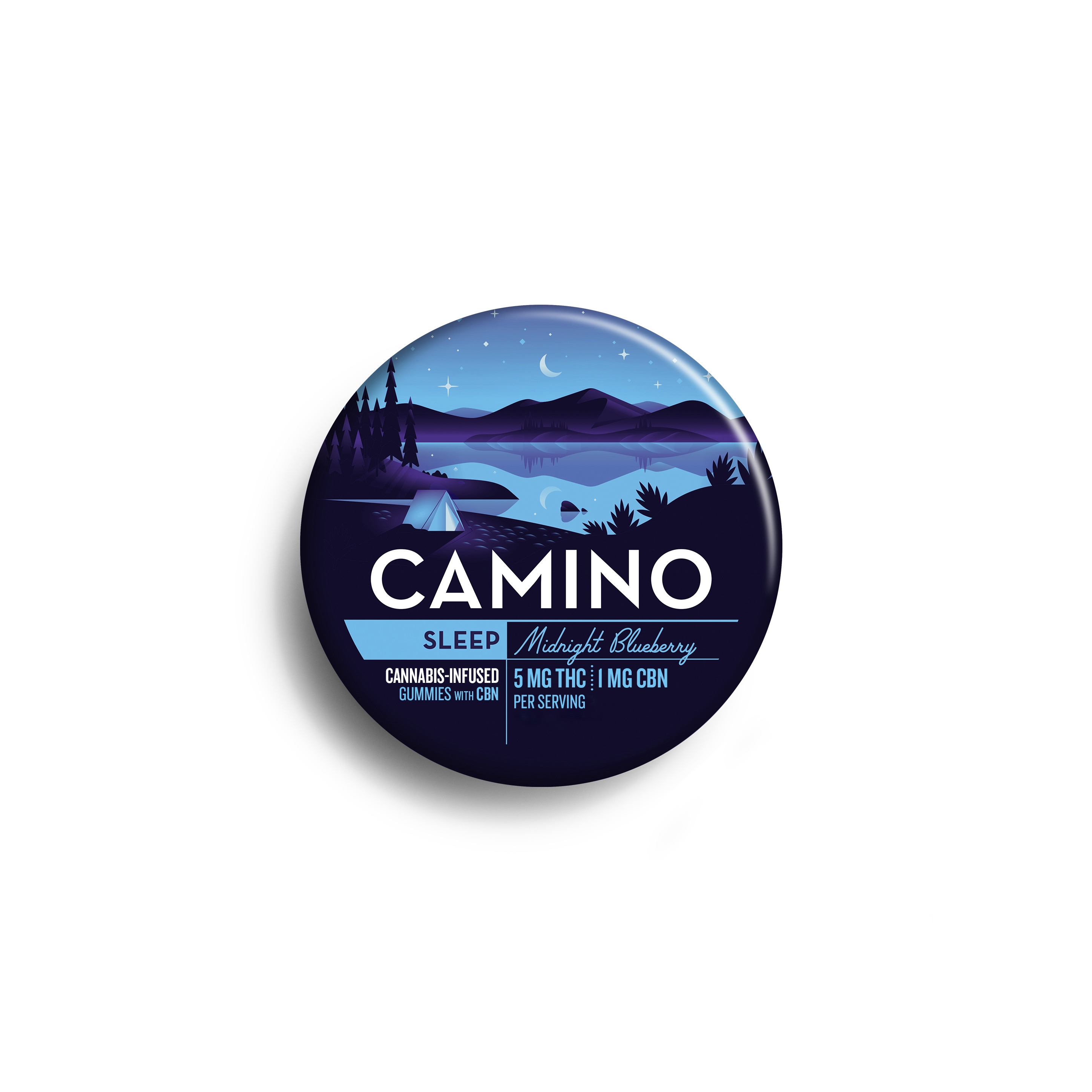 Camino Midnight Blueberry Cannabis-Infused Gummies 00439