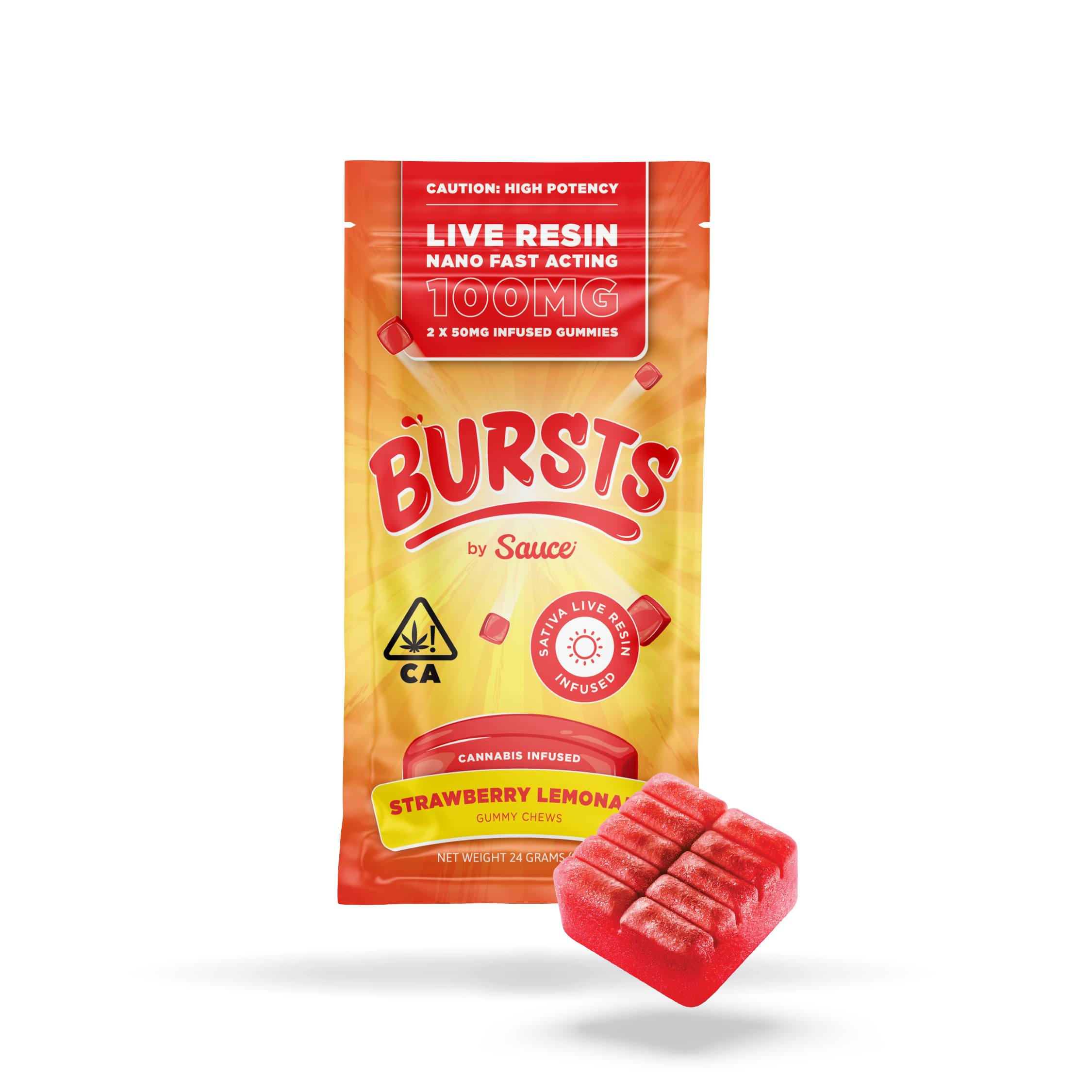 Strawberry Lemonade (Sativa) [2pk] (100mg)