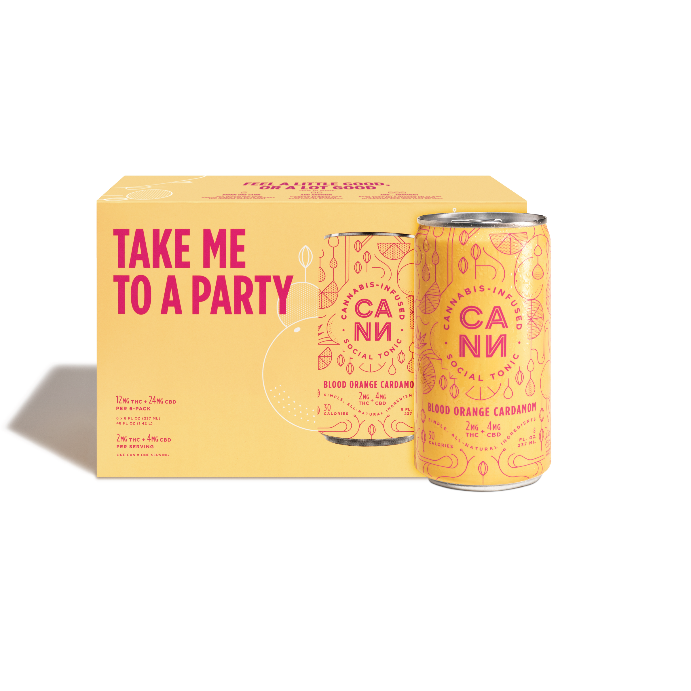 Blood Orange Cardamom - Cann Social Tonic (6pk)