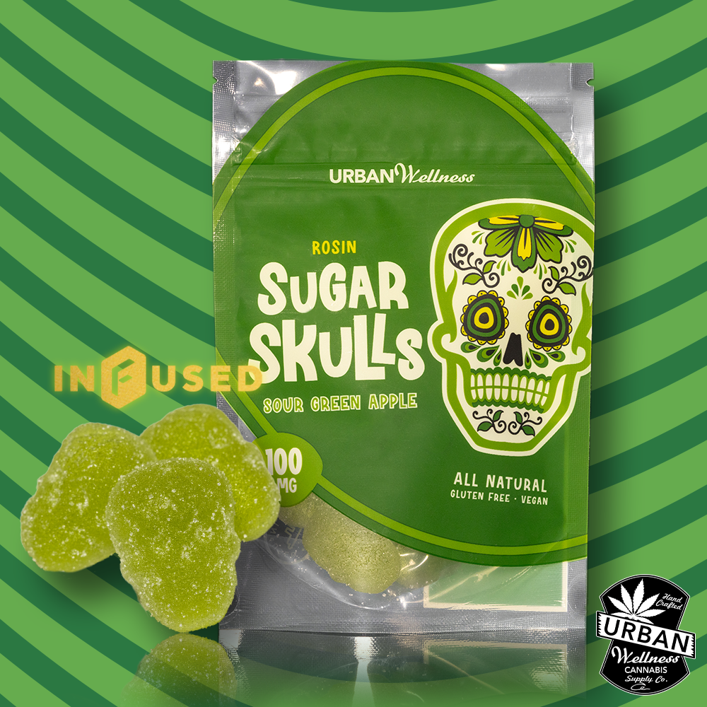 Rosin Sugar Skull - Sour Green Apple