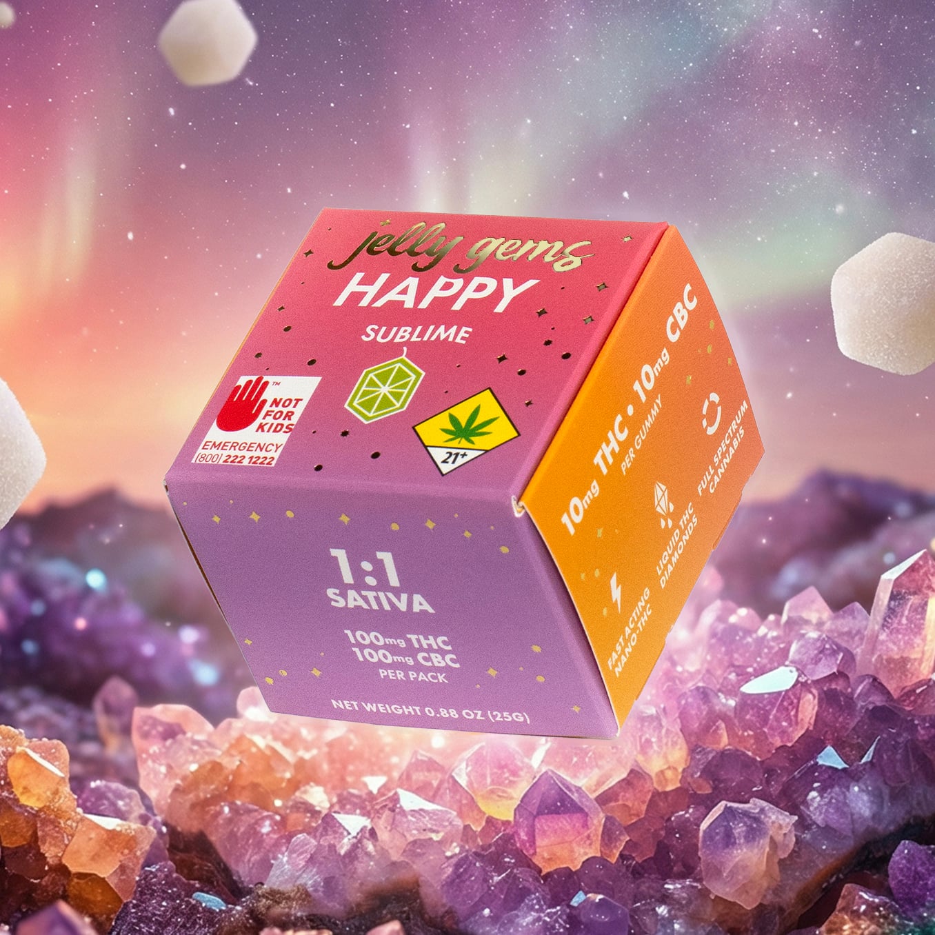 1:1 Sublime [10pk] (100mg THC/100mg CBC)