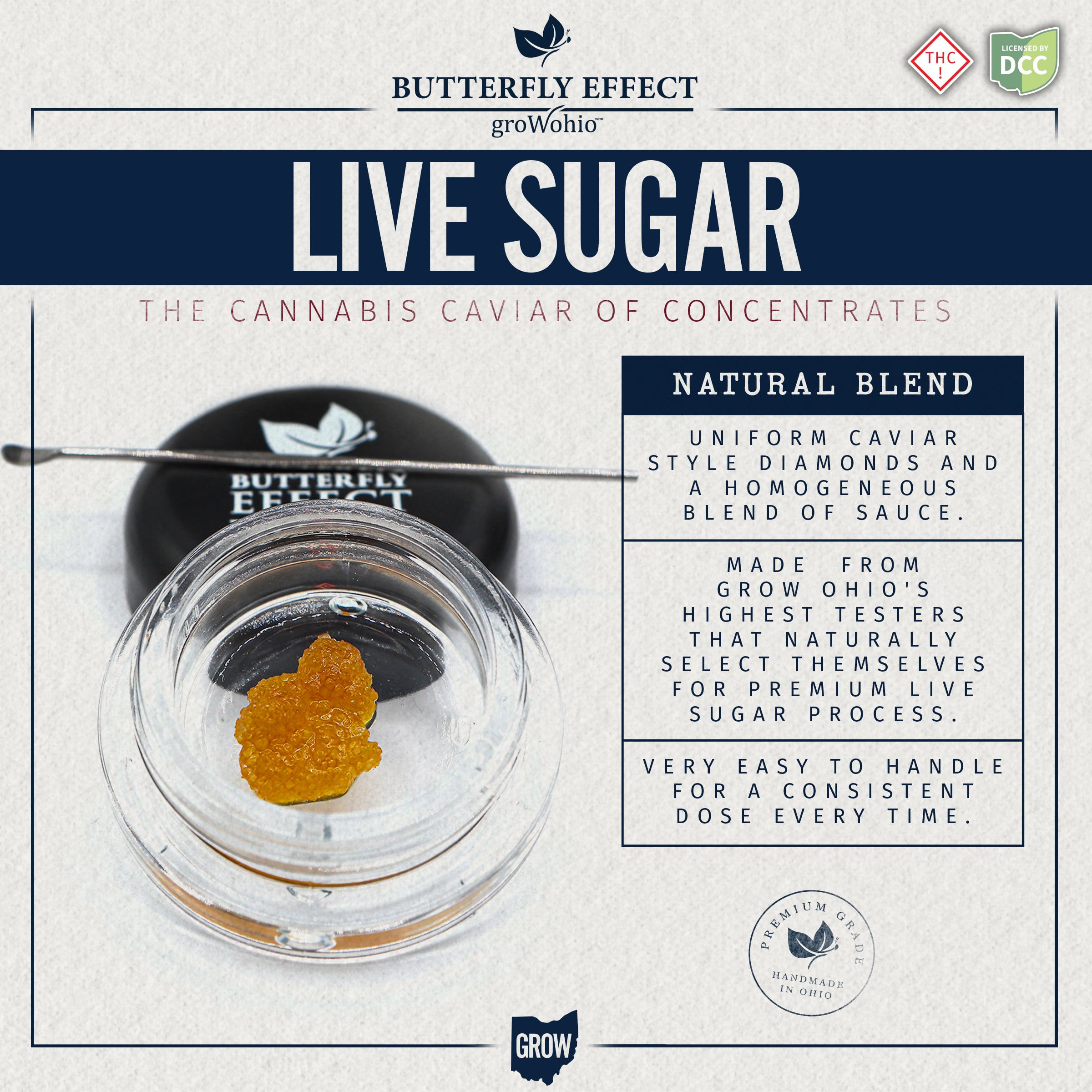 BUTTERFLY EFFECT - TRIPLE CHOCOLATE CHIP - LIVE SUGAR - [0.85G] - INDICA
