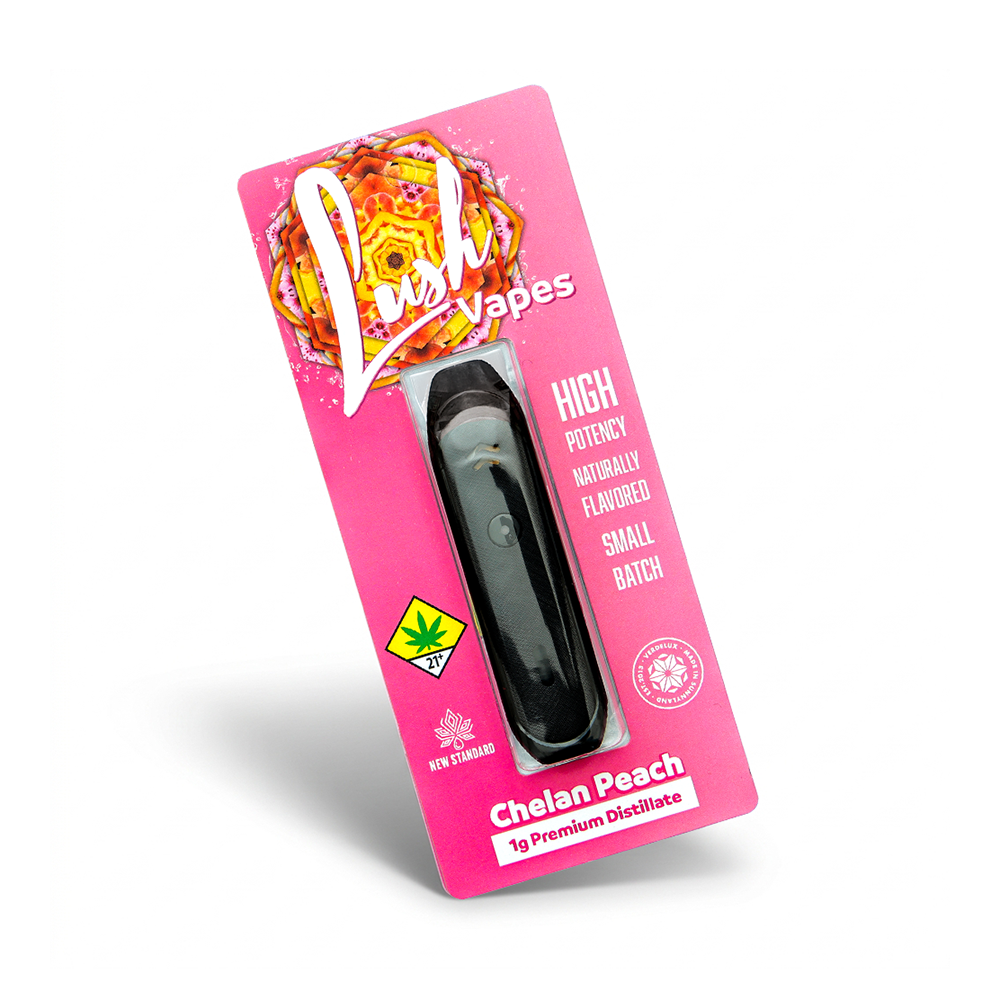Shop Vape Pen Lush Chelan Peach Disposable (1000mg) By Verdelux & New Standards Lab | Herbs House Dispensary Seattle, WA Shop Vape Pen Lush Chelan Peach Disposable (1000mg) By Verdelux & New Standards Lab | Herbs House Dispensary Seattle, WA
