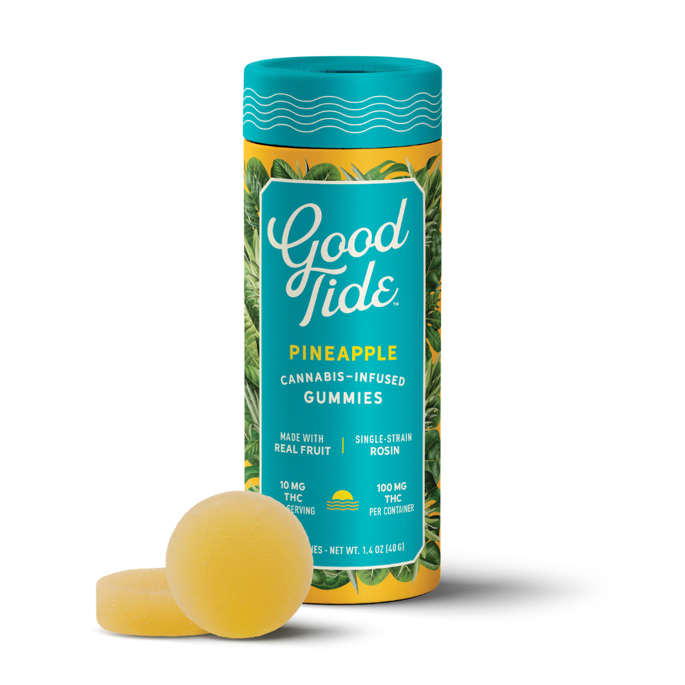 Pineapple Single-Strain Rosin Gummies | Uplifting | 100mg