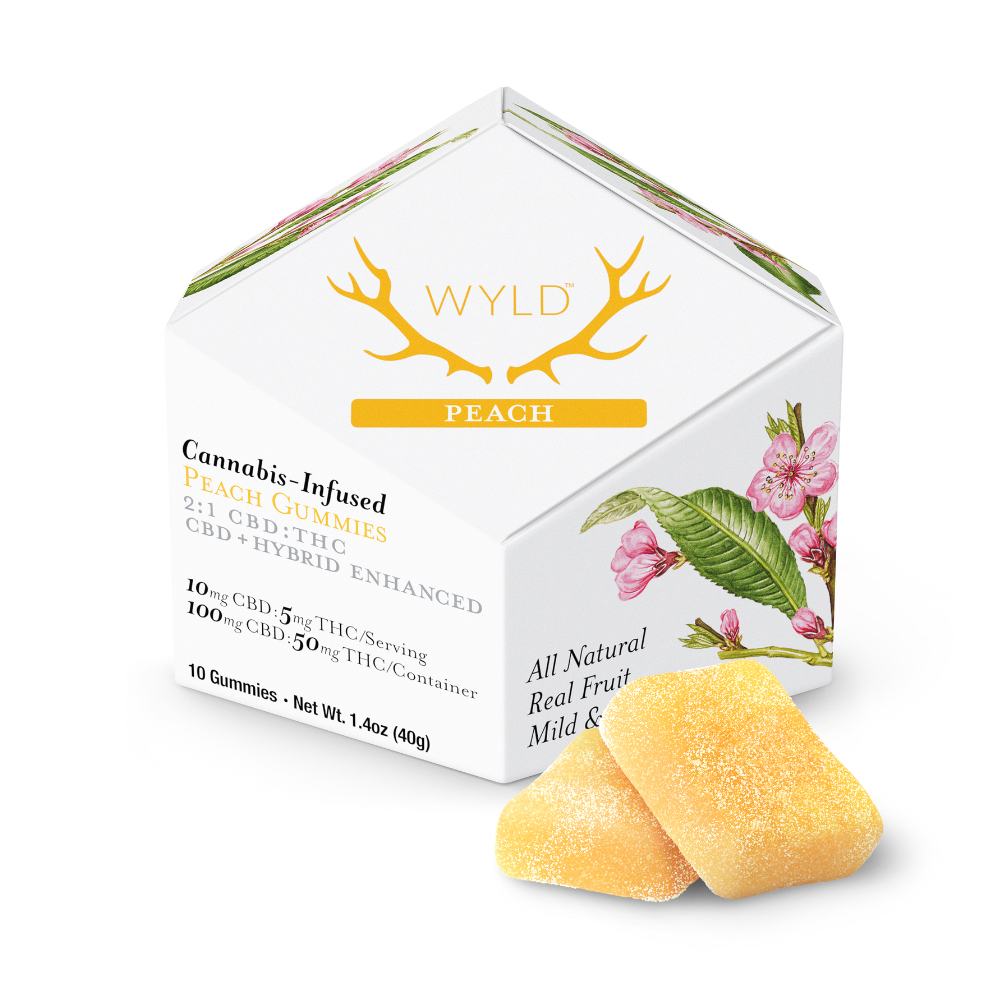 Peach 2:1 CBD + Hybrid Enhanced Gummies | 100:50mg
