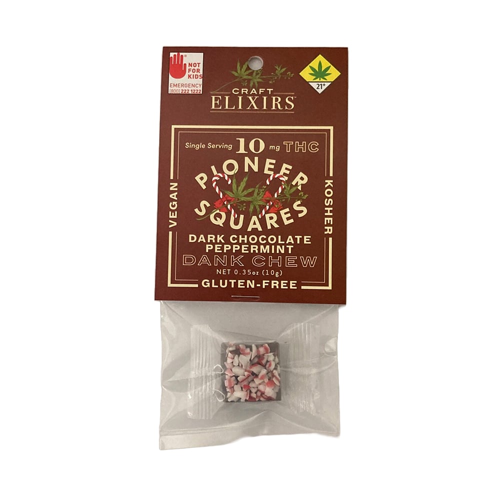 Dark Chocolate Peppermint Dank Chew [Single] (10mg THC)