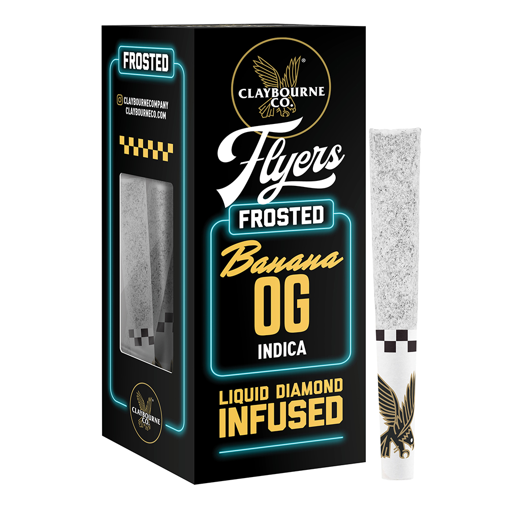 Banana OG (2.5g) - Diamond Frosted Flyers Pre-Rolls