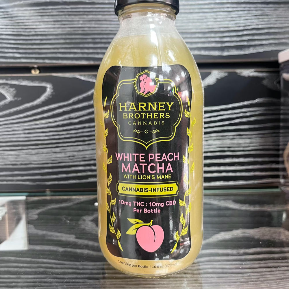White Peach Matcha with Lion's Mane [16oz] (10mgCBD/10mgTHC)