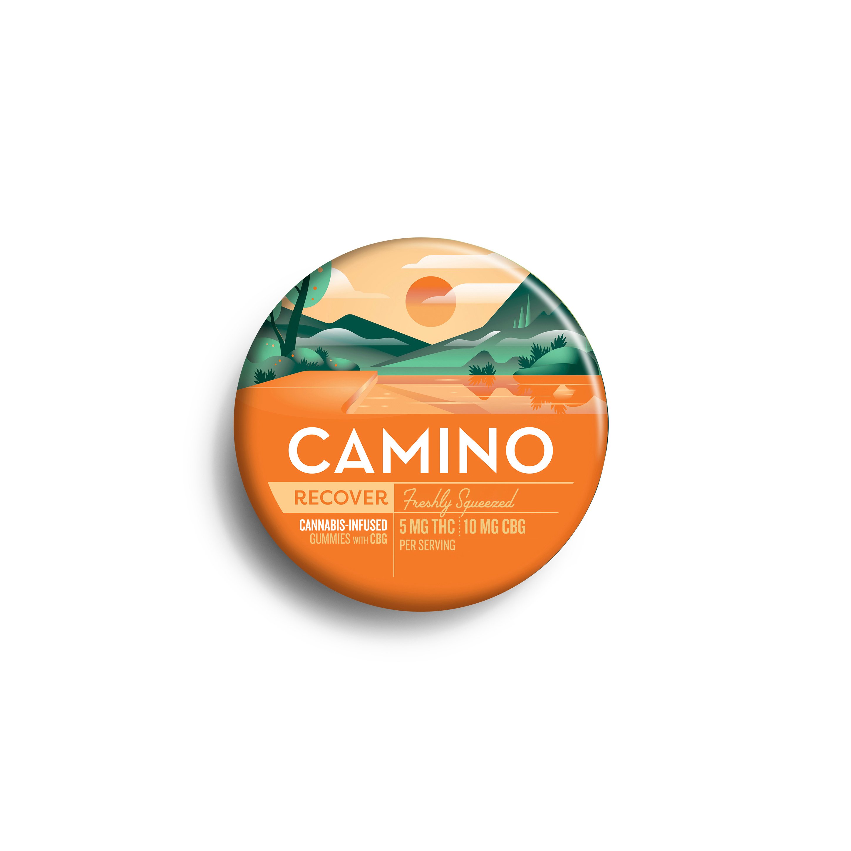 Camino - Freshly Squeezed (H) Gummies (4.51mg THC 9.87mg CBG 20pk) C0060000197